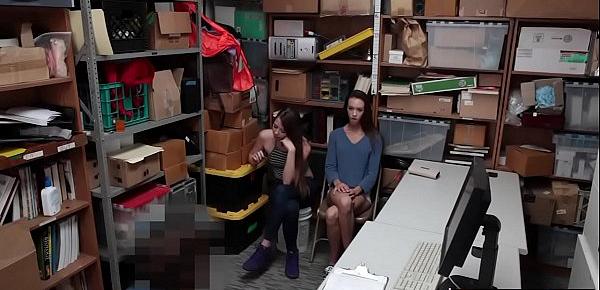  Two petite teen thieves fucked their way out of trouble